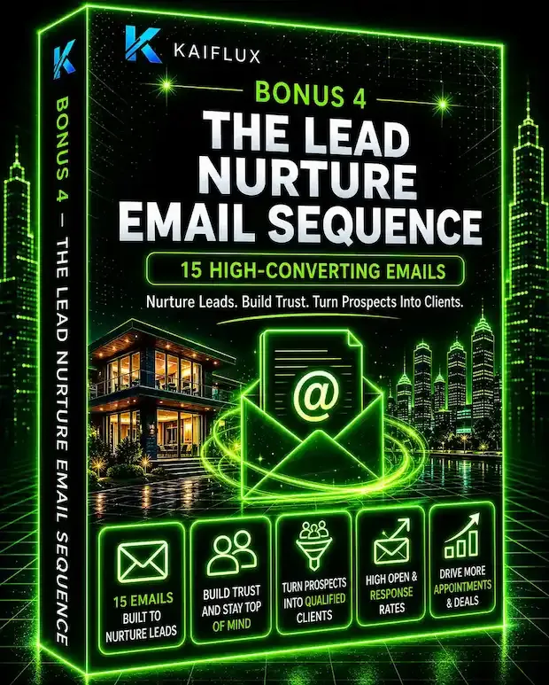 Bonus 4 - Lead Nurture Email Sequence mockup
